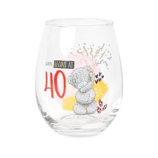 40th Birthday Me to You Bear Boxed Stemless Glass Image Preview